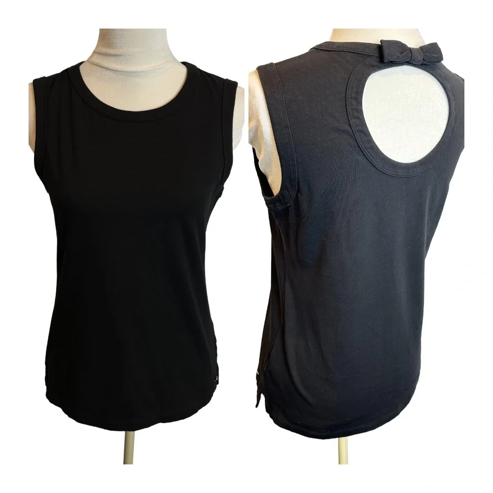 Kate Spade Black Tank Top with Back Bow M‎